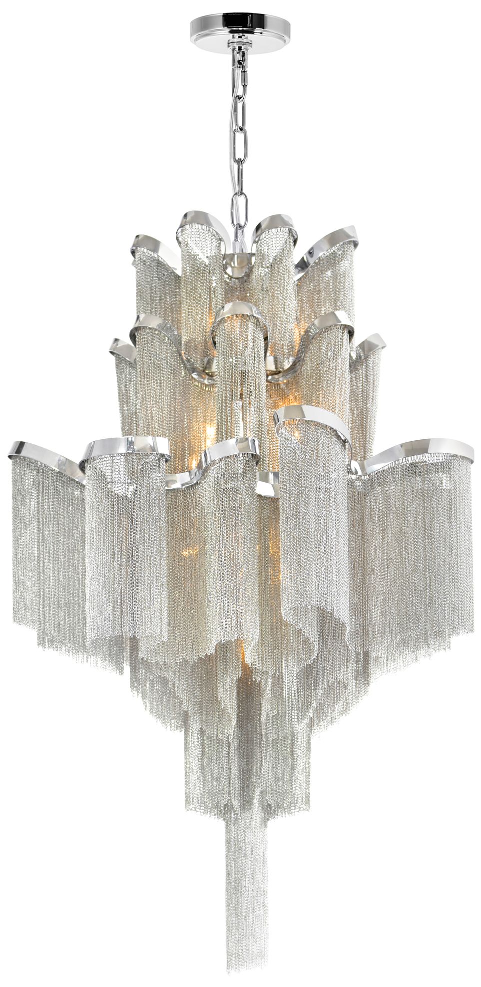Daisy 16 Light 24in Chrome Down Chandelier