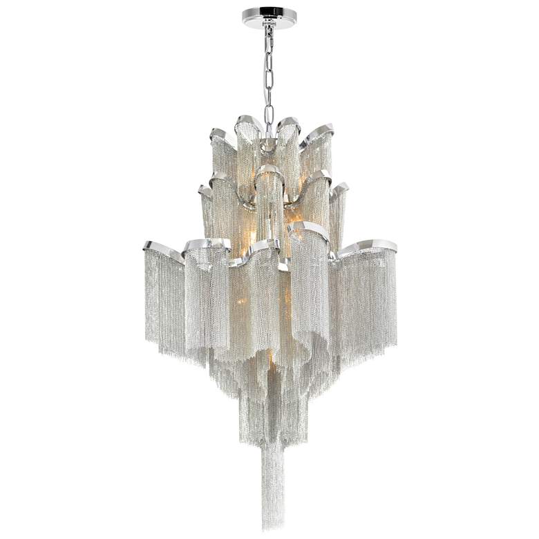 Image 1 Daisy 16 Light Down Chandelier With Chrome Finish