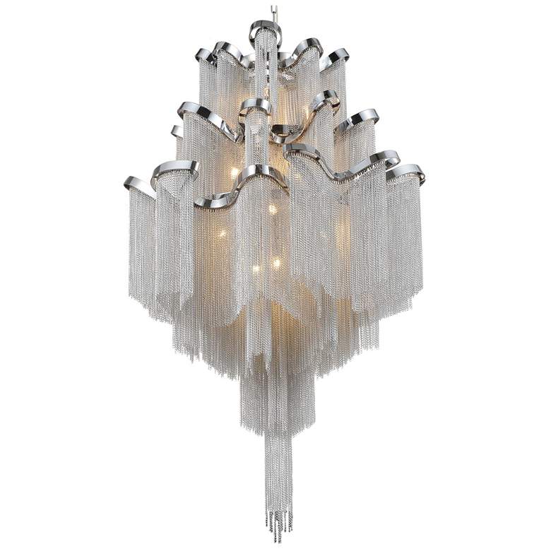 Image 1 Daisy 17 Light Down Chandelier With Chrome Finish
