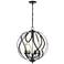 Daisy 20" Wide 4-Light Chandelier - Midnight Bronze