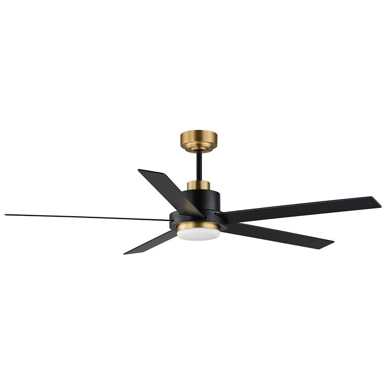Image 1 Daisy 60 inch 5-Blade Fan w LED Light Kit Black / Gold