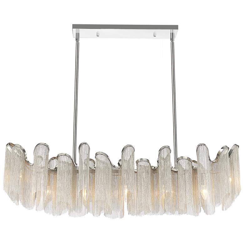 Image 1 Daisy 7 Light Down Chandelier With Chrome Finish