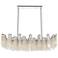 Daisy 7 Light Down Chandelier With Chrome Finish