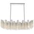 Daisy 7 Light Down Chandelier With Chrome Finish