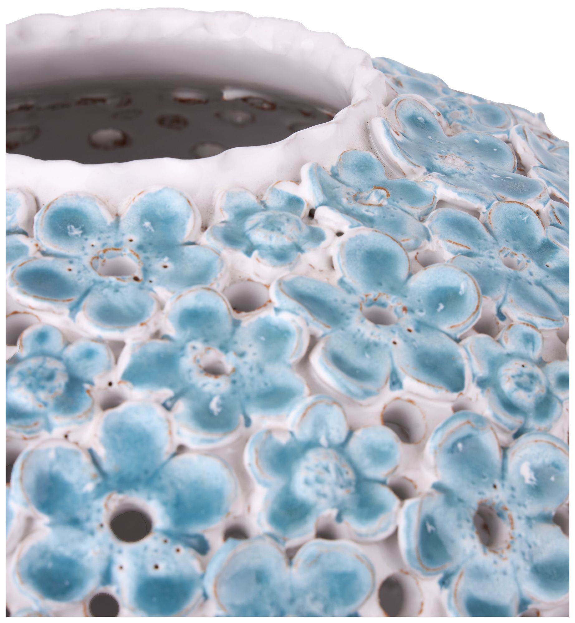 Image 3 Daisy Blue Light Blue, White Large Vase more views
