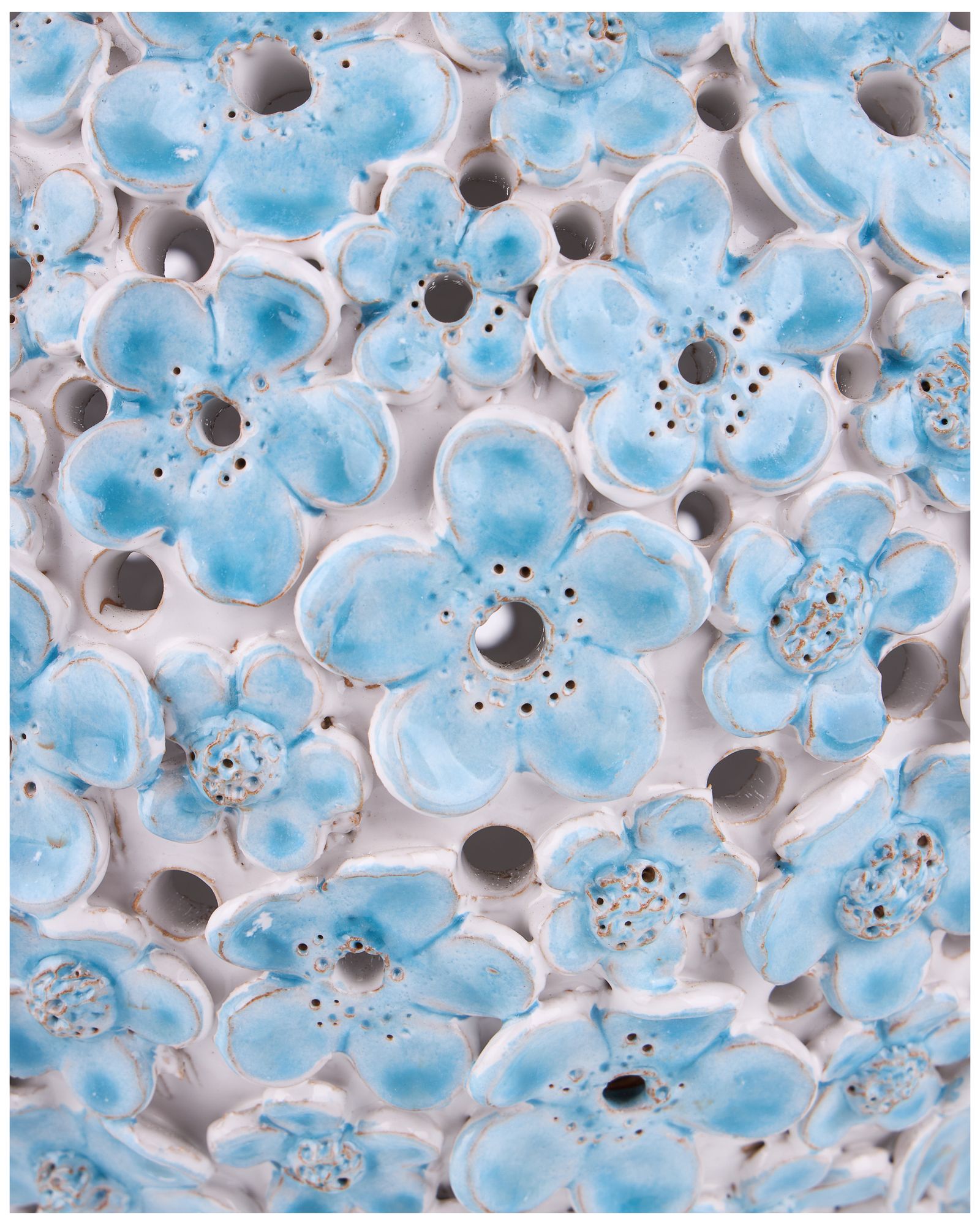 Image 2 Daisy Blue Light Blue, White Small Vase more views