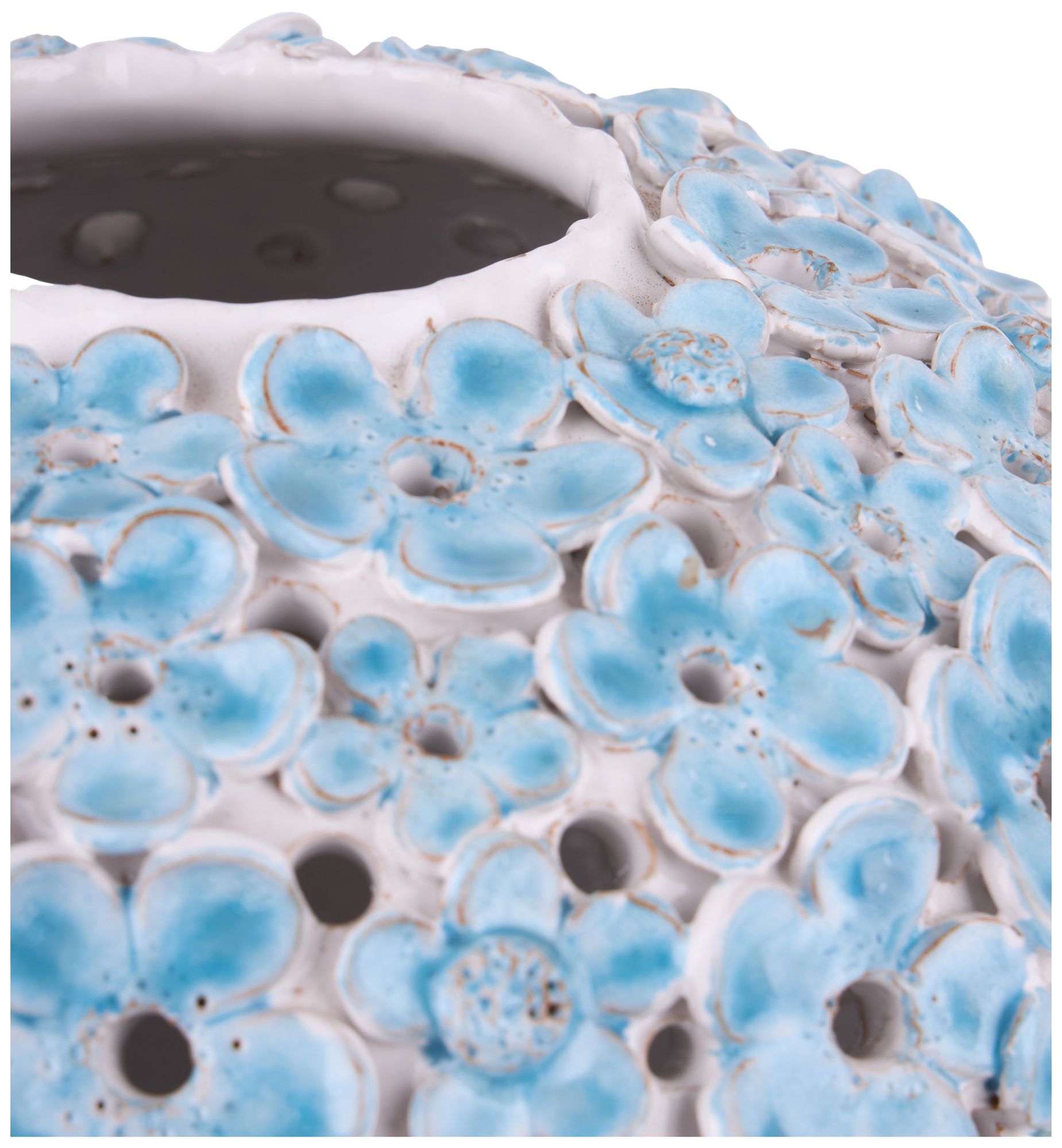 Image 5 Daisy Blue Light Blue, White Small Vase more views