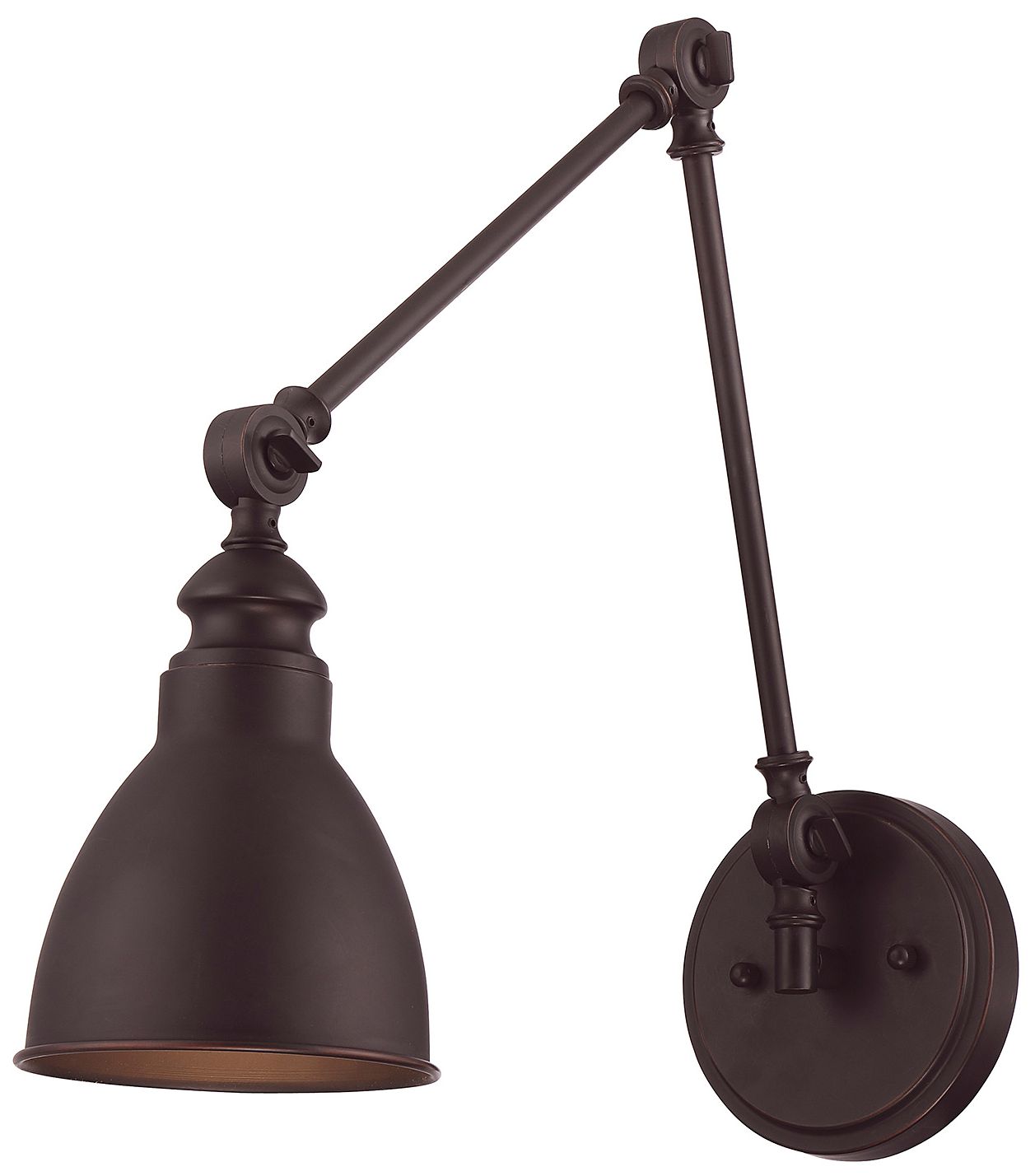 Image 3 Dakota 1-Light Adjustable Wall Sconce in English Bronze