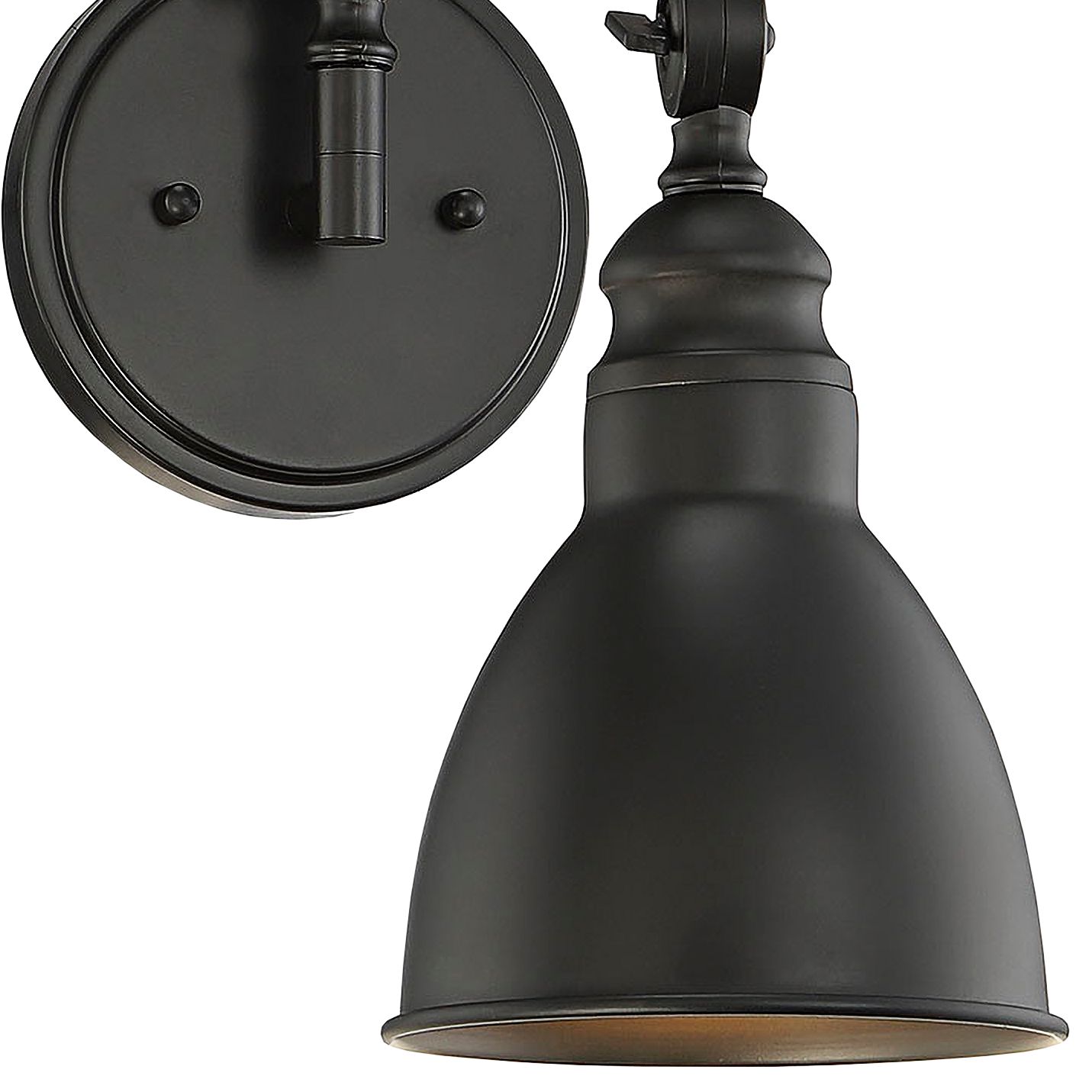Image 3 Dakota 1-Light Adjustable Wall Sconce in Matte Black more views