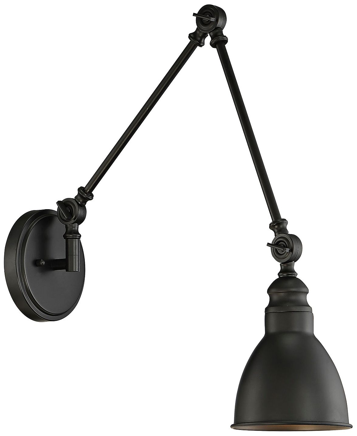 Image 4 Dakota 1-Light Adjustable Wall Sconce in Matte Black more views