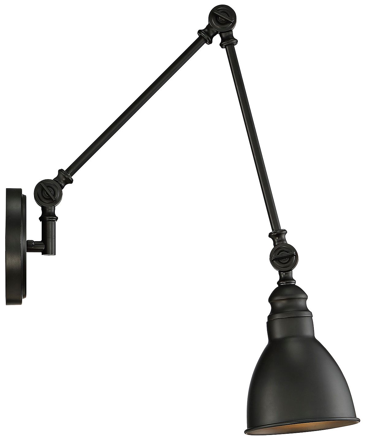 Image 5 Dakota 1-Light Adjustable Wall Sconce in Matte Black more views