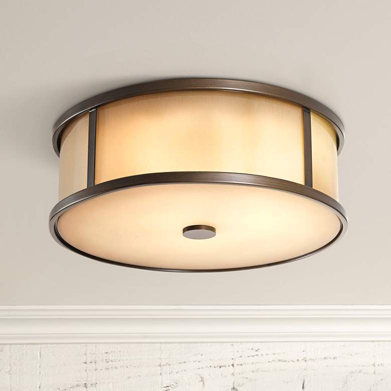 Image 1 Dakota 14" Wide Indoor - Outdoor Ceiling Light