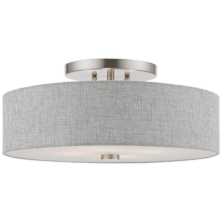 Image 3 Dakota 18" Wide Brushed Nickel Ceiling Light