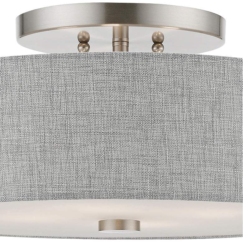 Image 4 Dakota 18" Wide Brushed Nickel Ceiling Light more views