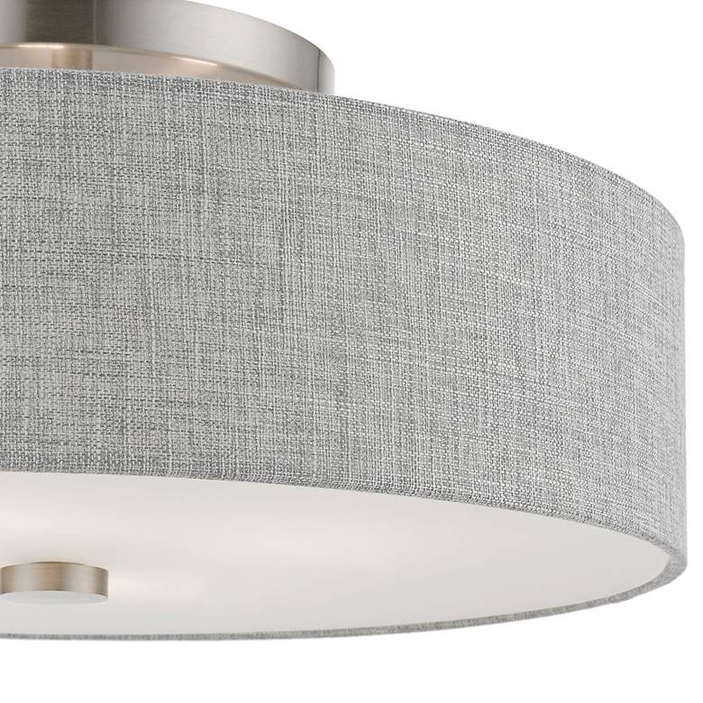 Image 5 Dakota 18" Wide Brushed Nickel Ceiling Light more views