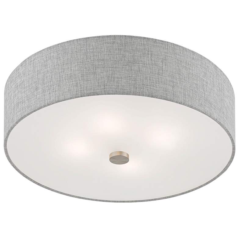 Image 7 Dakota 18" Wide Brushed Nickel Ceiling Light more views