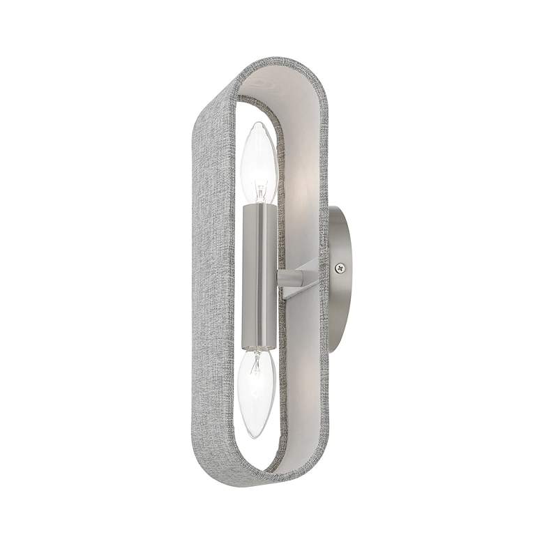 Image 7 Dakota 2 Light Brushed Nickel ADA Sconce more views
