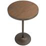 Dakota 27"W Brown Antique Adjustable Round Bar/Dinette Table