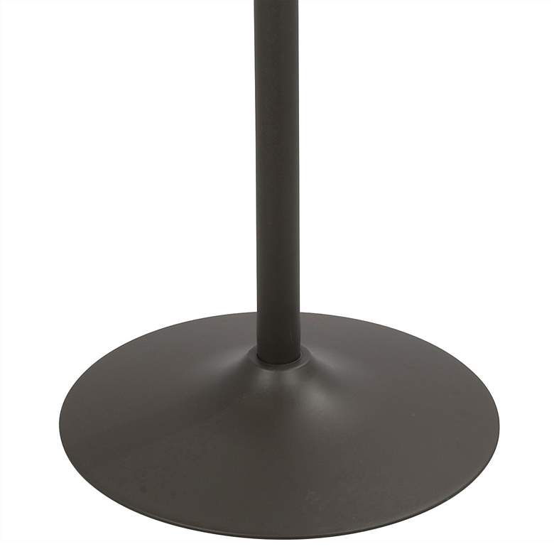 Image 5 Dakota 27"W Brown Gray Adjustable Round Bar/Dinette Table more views