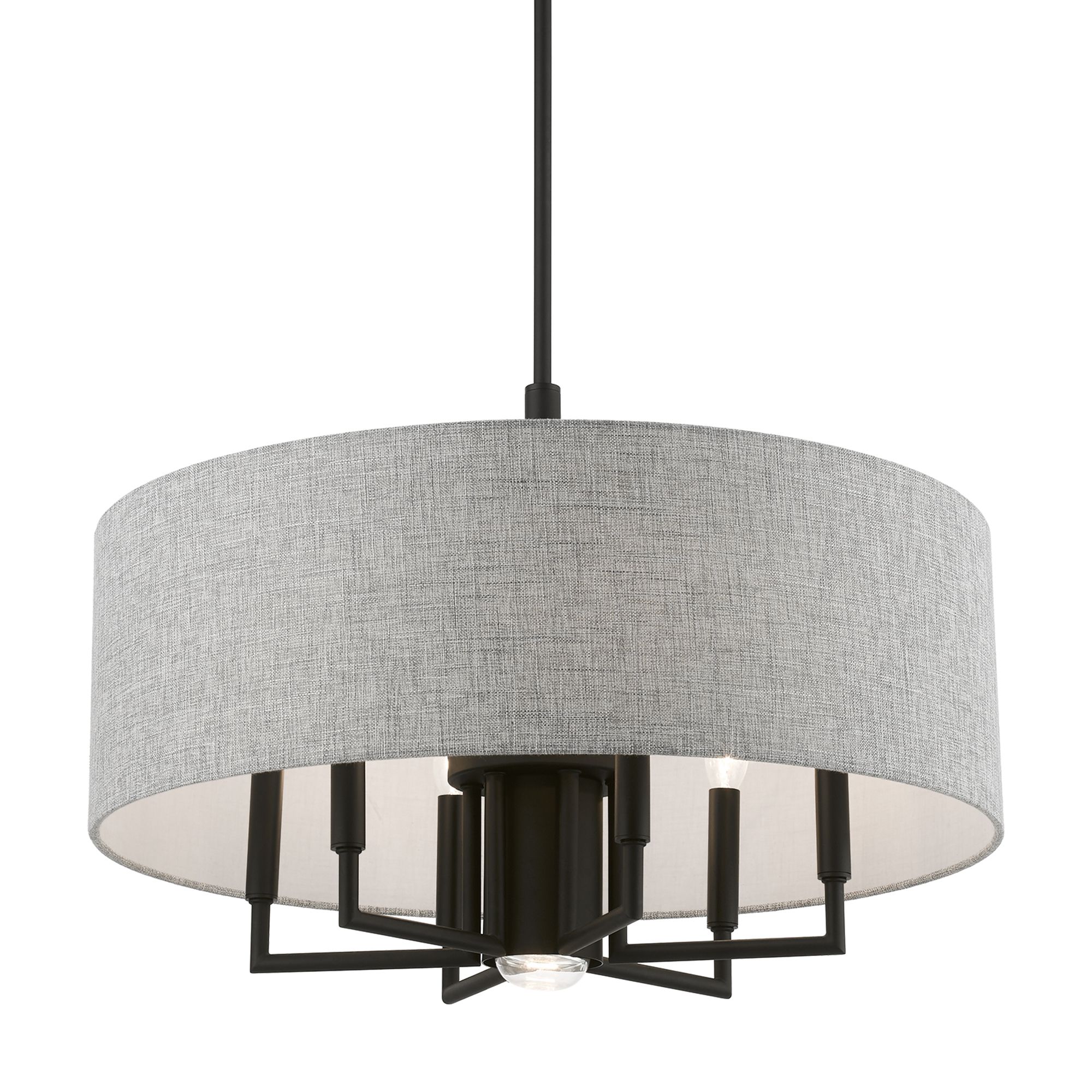 Image 5 Dakota 7 Light Black Pendant Chandelier more views