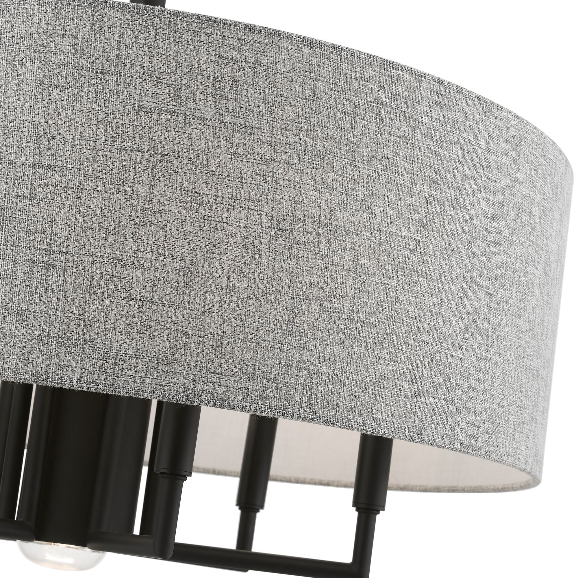 Image 7 Dakota 7 Light Black Pendant Chandelier more views