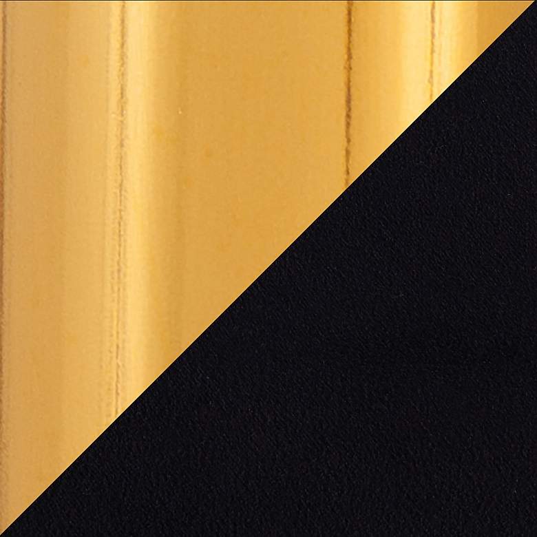 Image 6 Dakota Black Velvet Fabric Adjustable Bar Stools Set of 2 more views