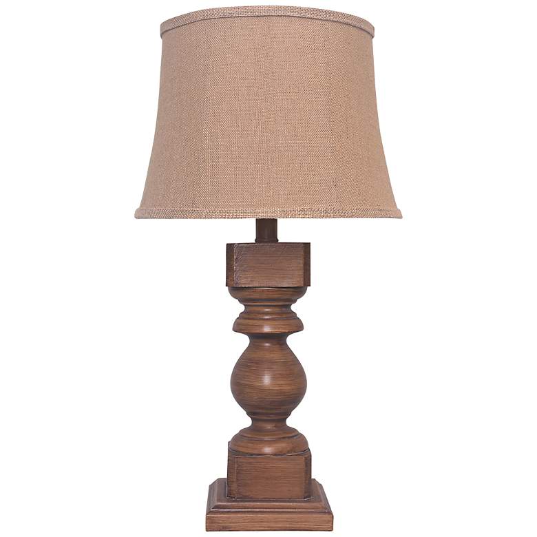 Image 1 Dakota Faux Wood Stained Table Lamp