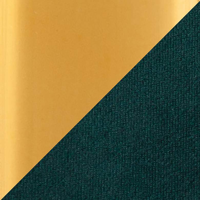 Image 6 Dakota Green Velvet Fabric Adjustable Bar Stools Set of 2 more views