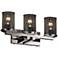 Dakota Mesh 21" Wide 3-Light Polished Chrome Bath Light