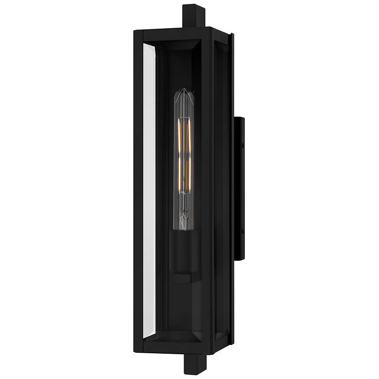 Image 1 Dale 1-Light Matte Black Outdoor Wall Lantern