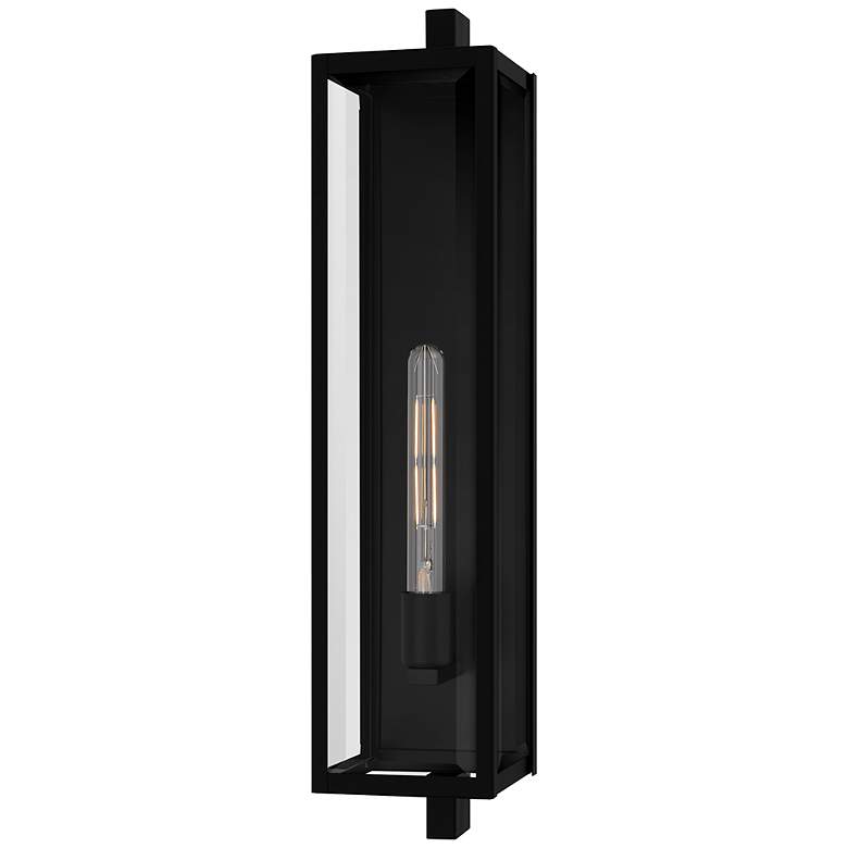 Image 1 Dale 1-Light Matte Black Outdoor Wall Lantern