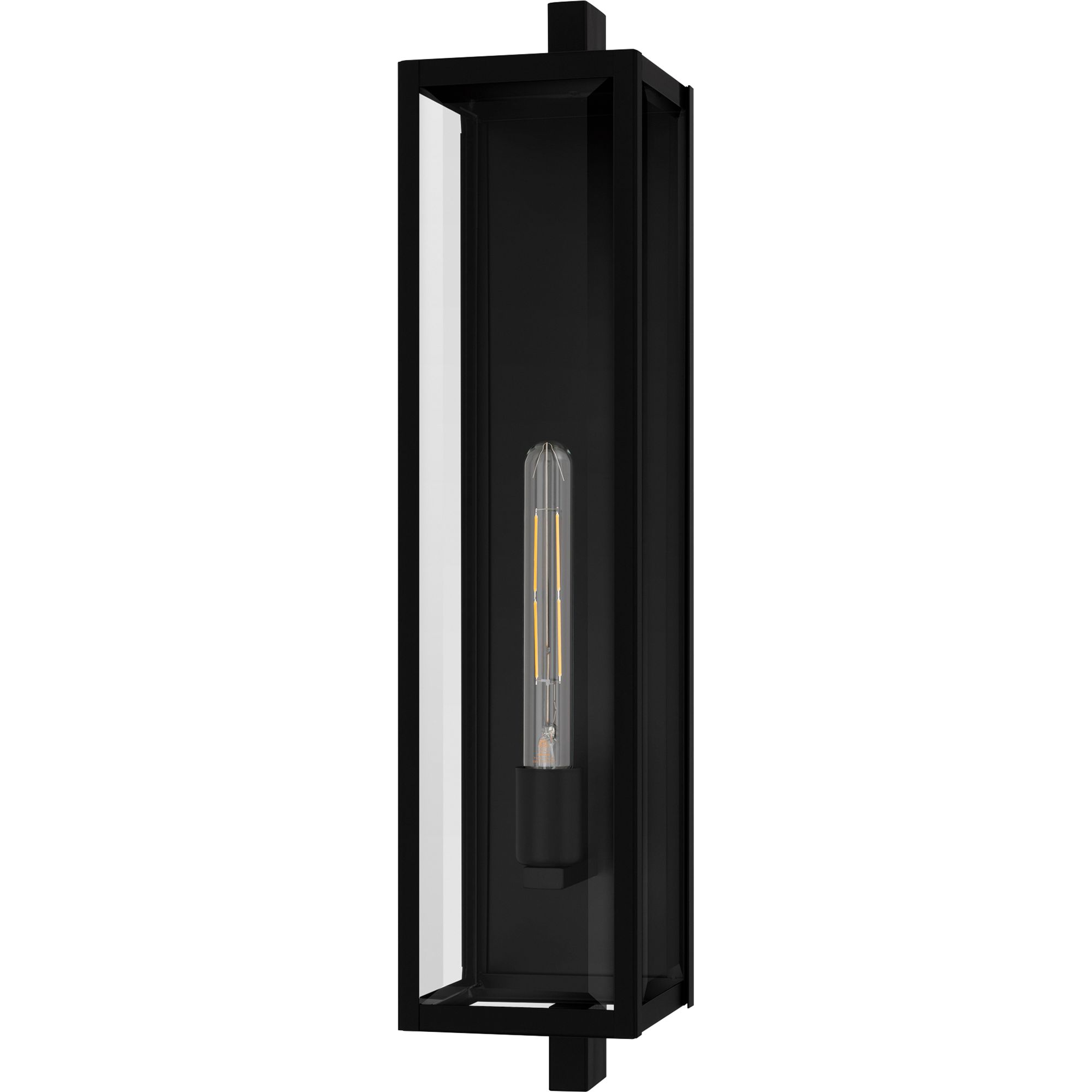Image 2 Dale 1-Light Matte Black Outdoor Wall Lantern more views