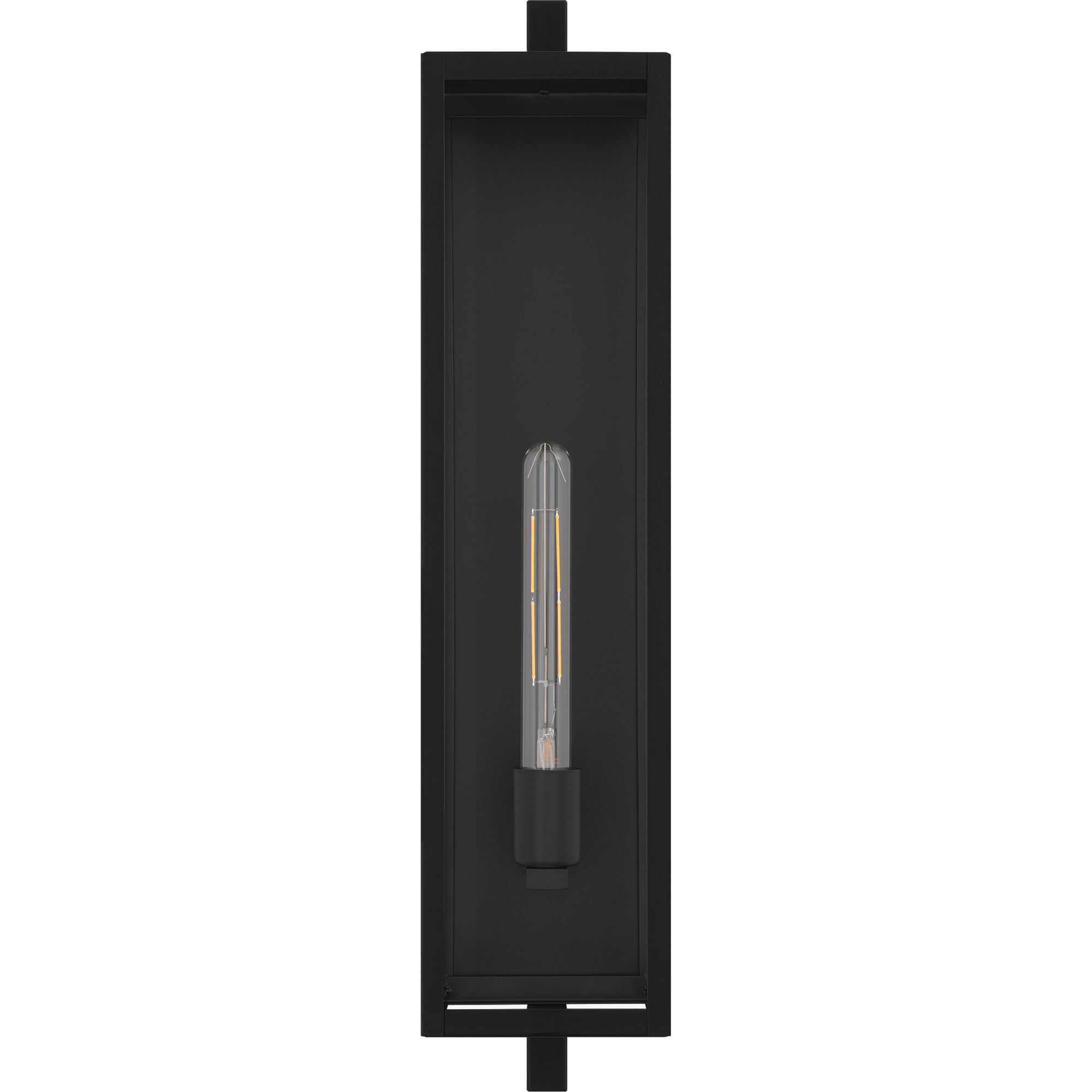 Image 3 Dale 1-Light Matte Black Outdoor Wall Lantern more views