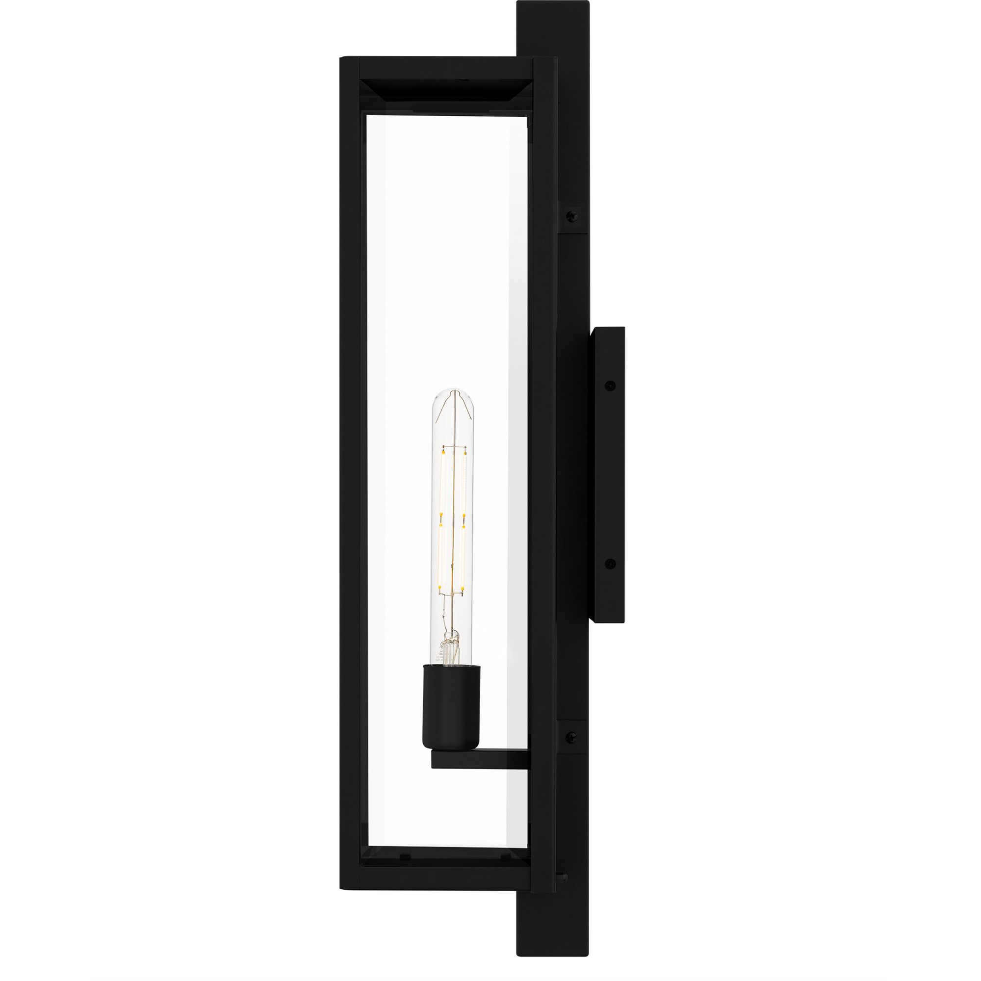 Image 4 Dale 1-Light Matte Black Outdoor Wall Lantern more views