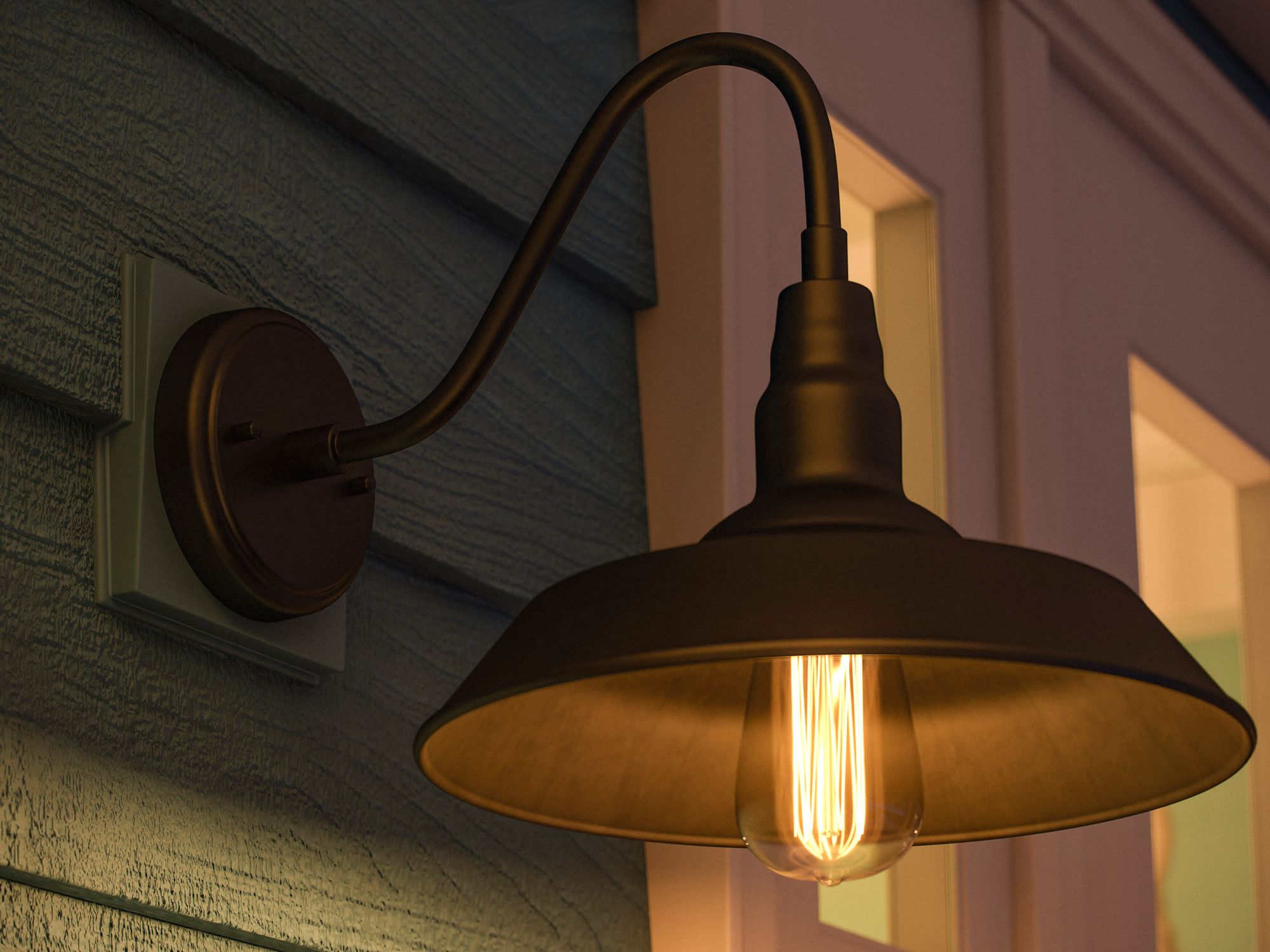 Dale 1 Light Wall Lantern BL