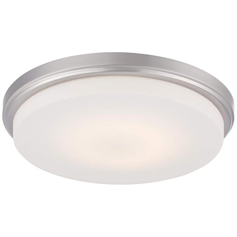 Image 1 Dale; LED Flush Fixture with Opal Frosted Glass