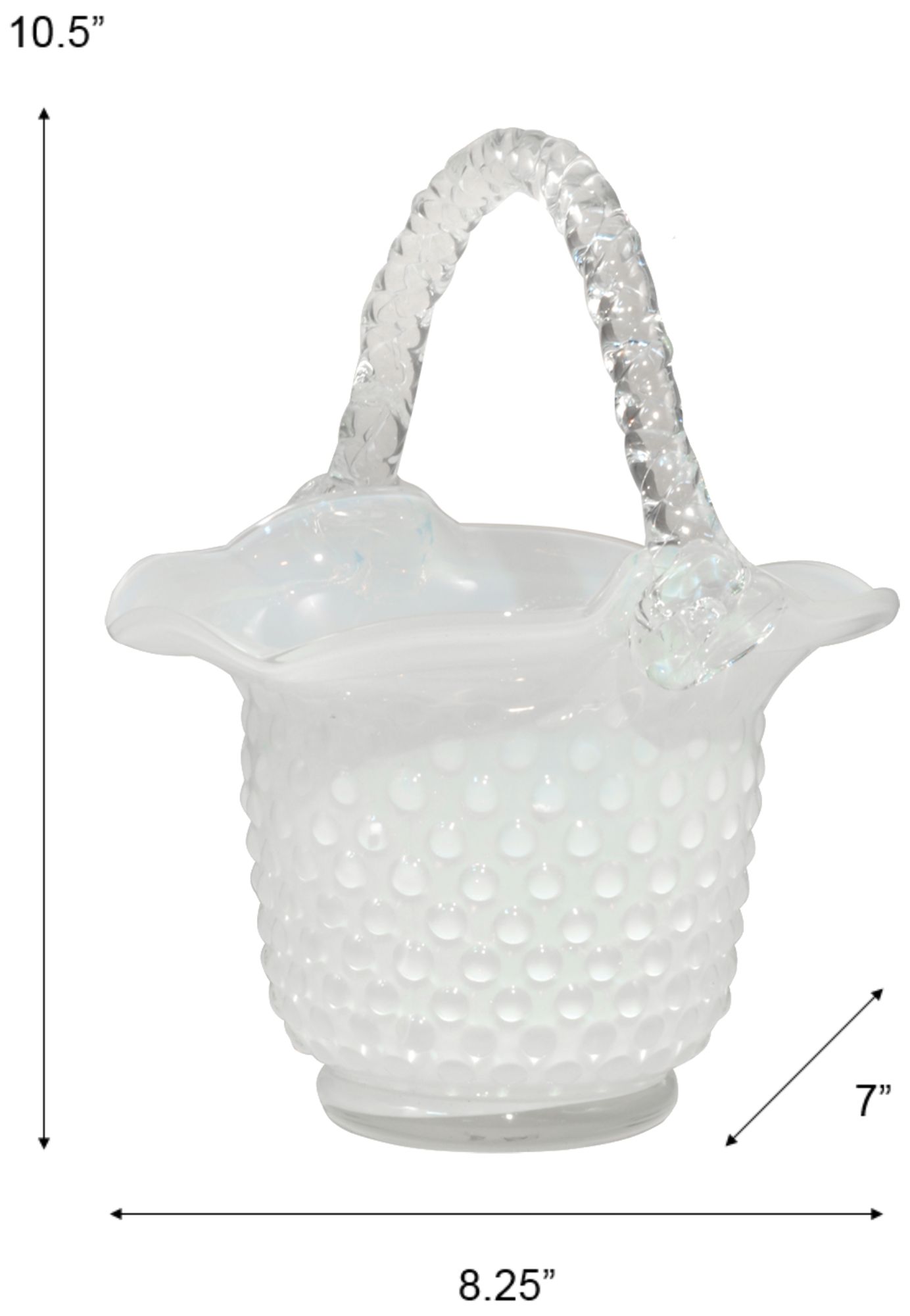 Image 3 Dale Tiffany 10.5" Tall White Basket Handcrafted Basket Sculpture more views