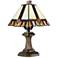 Dale Tiffany 10.75" Tall Castle Cut Tiffany Accent Table Lamp