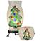 Dale Tiffany 10.75" Tall Xmas Combo Mosaic Accent Lamp and Candle Holder