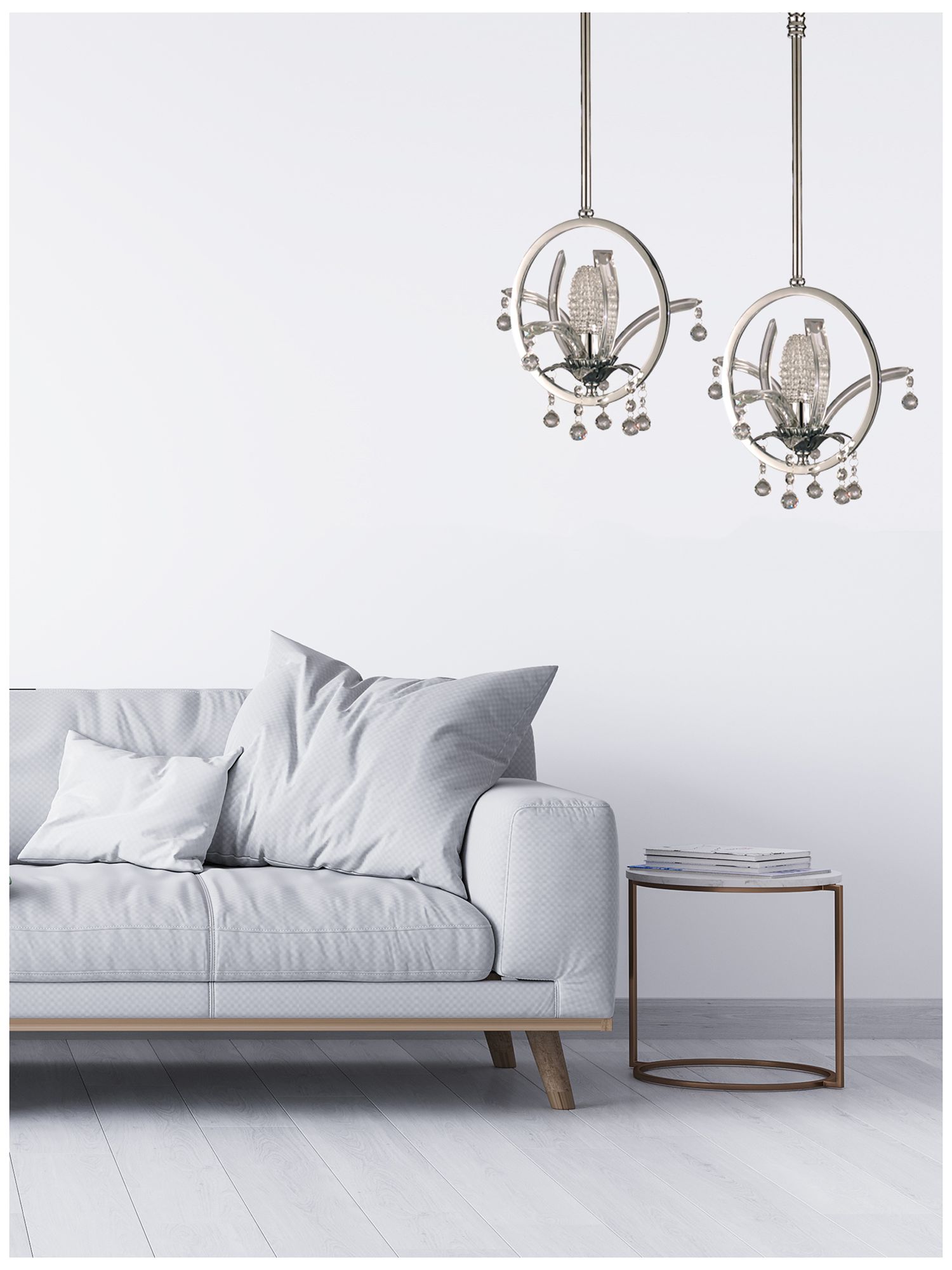 Image 2 Dale Tiffany 10.75" Wide Sullivan Crystal Mini Pendant with Beads more views