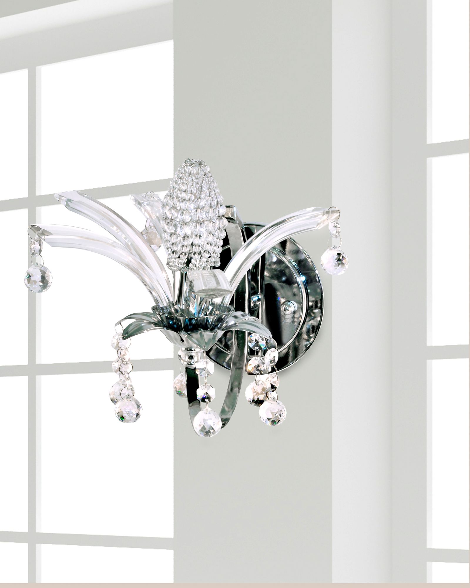 Image 3 Dale Tiffany 10" Wide Sullivan Crystal Wall Sconce with Beads more views