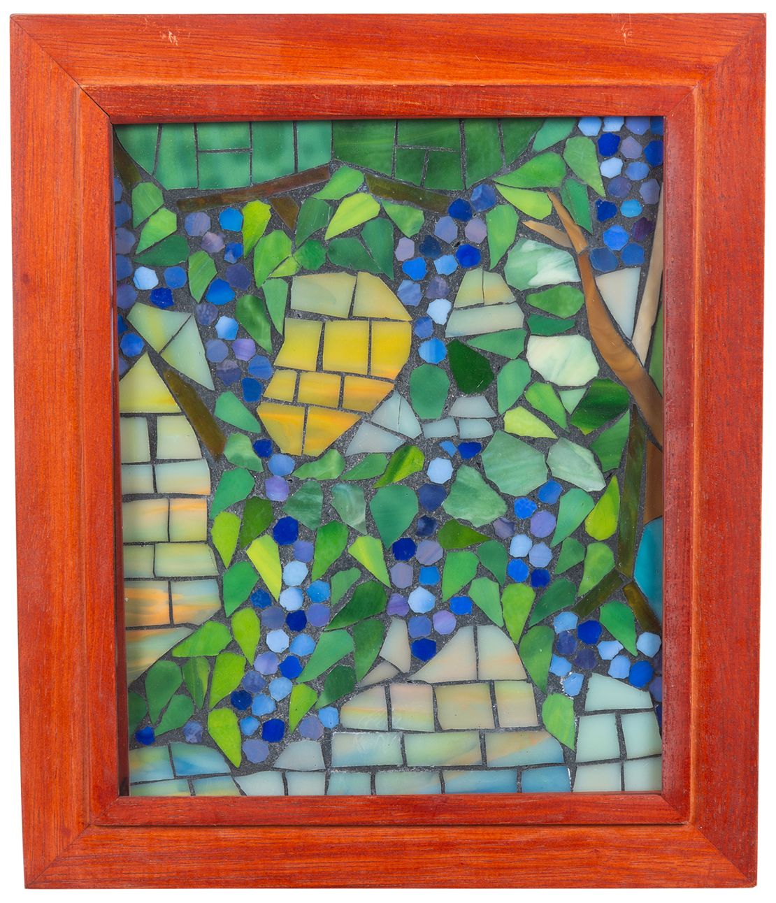 Image 2 Dale Tiffany 10" Tall Grapevine Mosaic Art Glass Wall Decor / Suncatcher