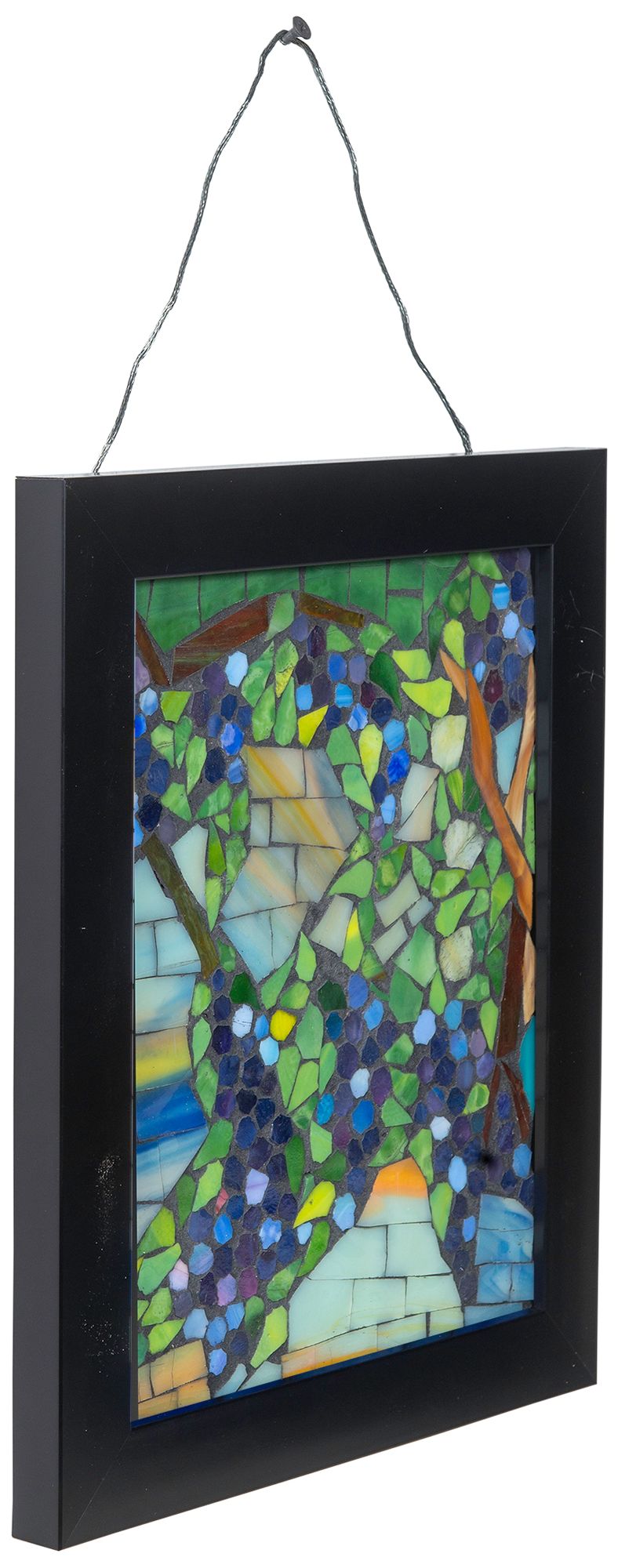 Image 5 Dale Tiffany 10" Tall Wisteria Mosaic Art Glass Wall Decor / Suncatcher more views