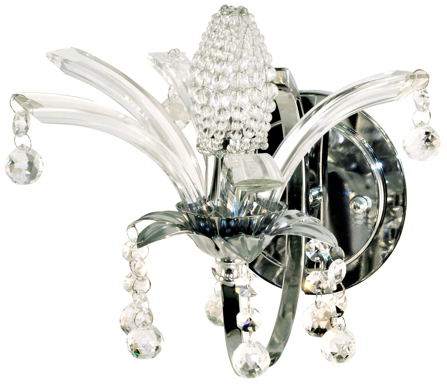 Image 2 Dale Tiffany 10" Wide Sullivan Crystal Wall Sconce with Beads
