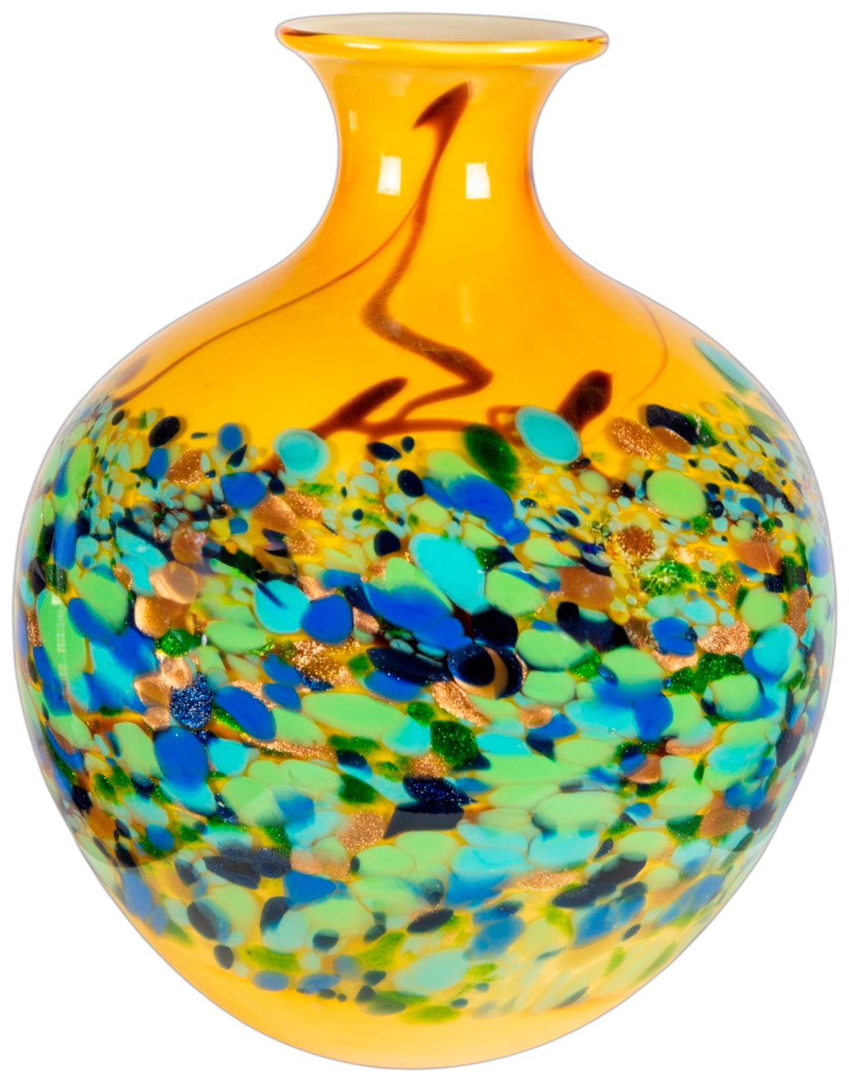 Image 5 Dale Tiffany 11.75" Tall Belmonte Hand Blown Art Glass Vase more views