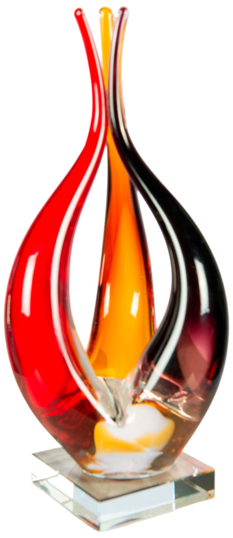 Image 6 Dale Tiffany 11.75" Tall Phoenix Flame Handcrafted Art Glass Sculpture more views