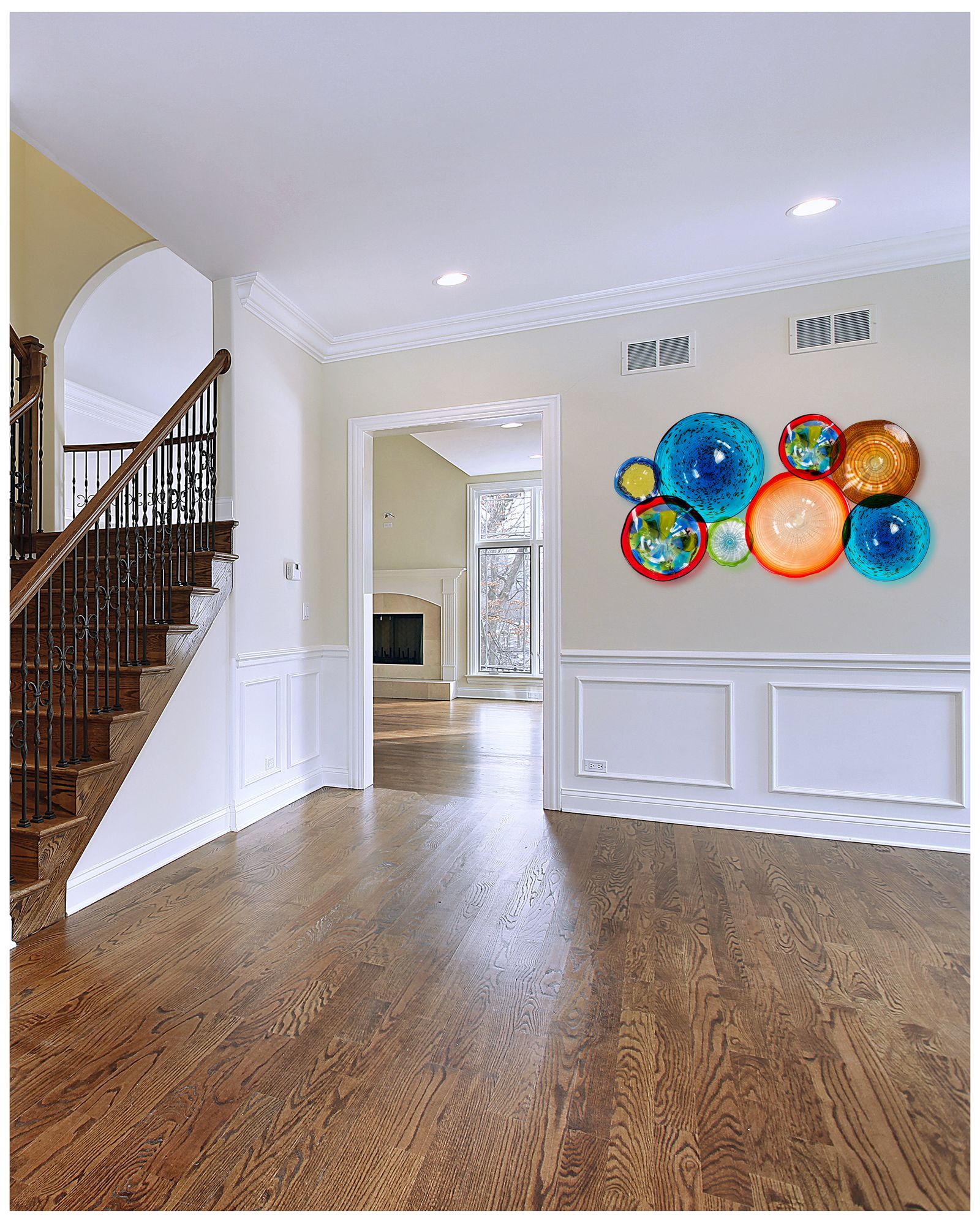 Image 6 Dale Tiffany 12" Hankley Hand Blown Art more views