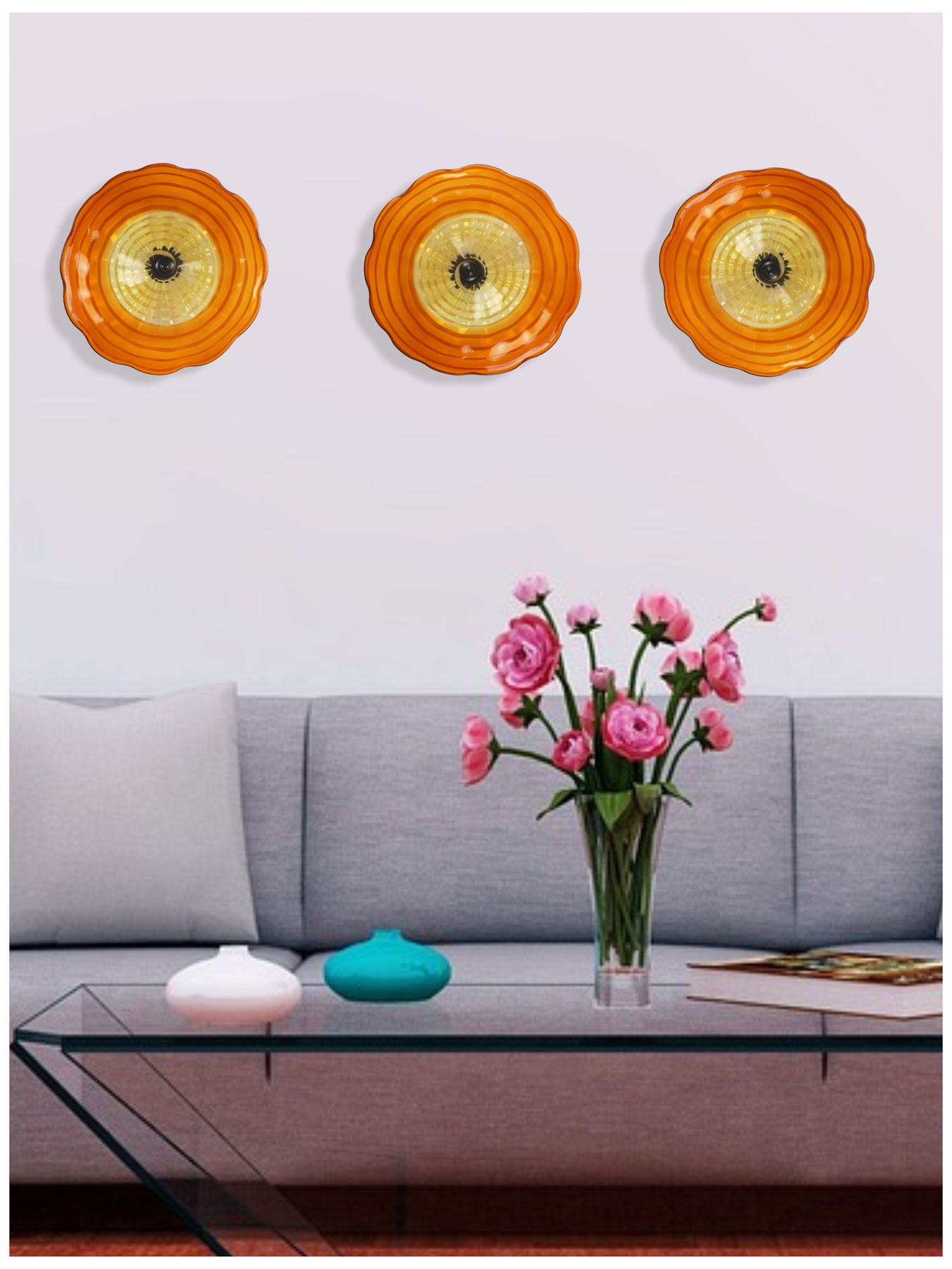 Image 2 Dale Tiffany 12" Merida Hand Blown Art G more views