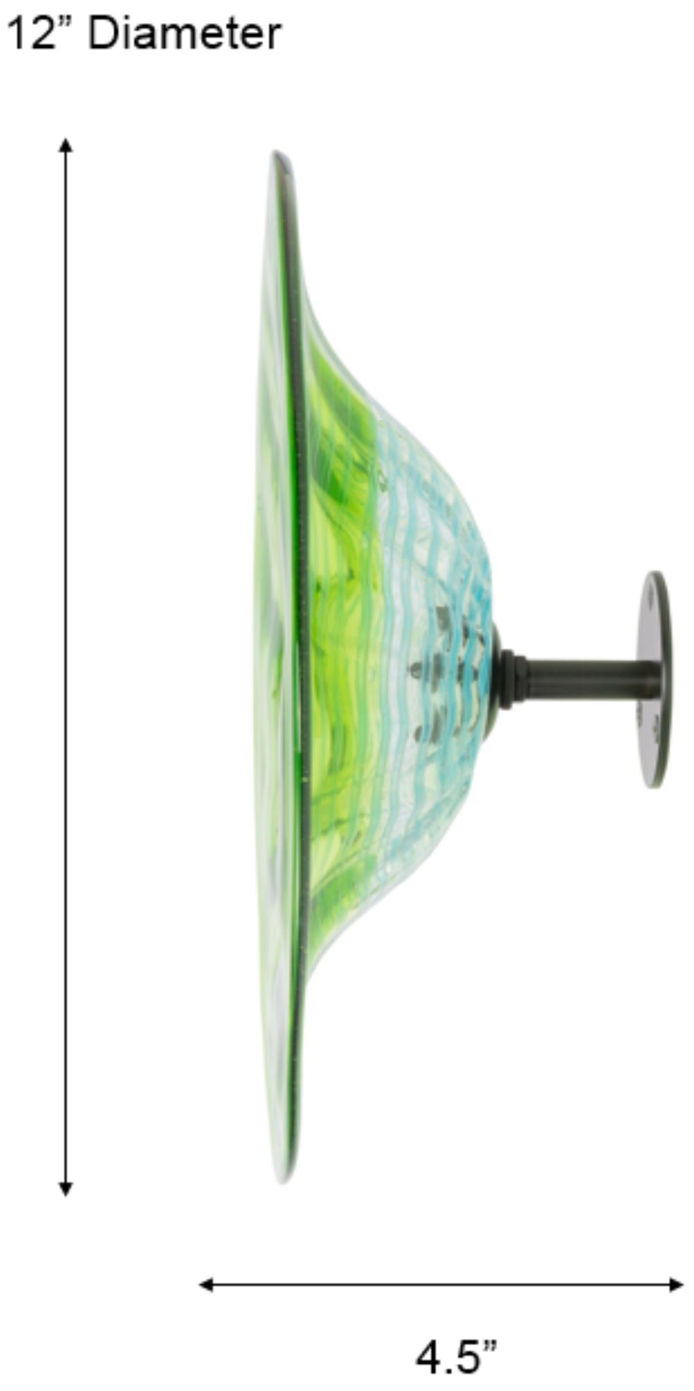 Image 3 Dale Tiffany 12" Pollena Hand Blown Art more views