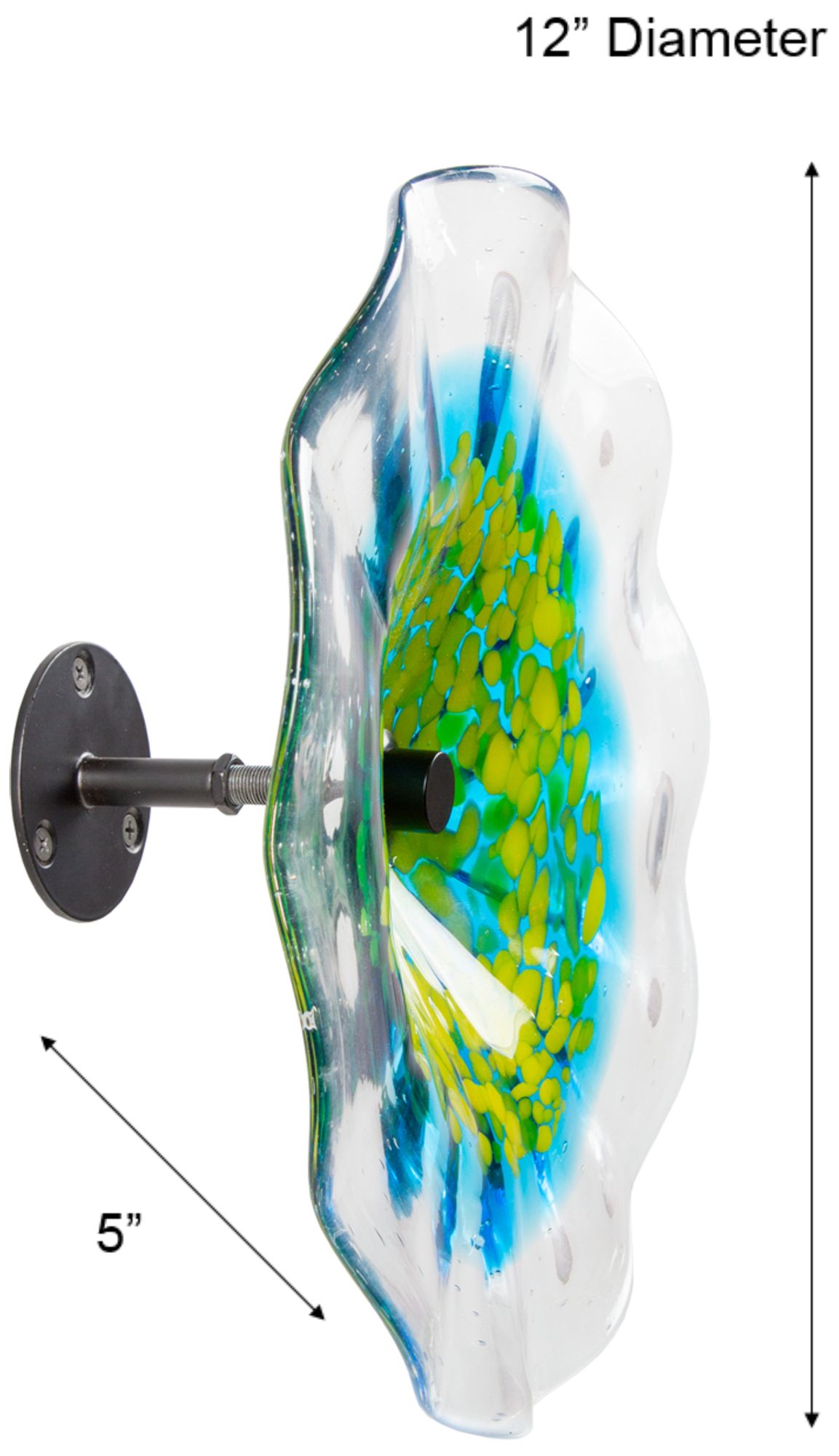 Image 3 Dale Tiffany 12" Sprito Hand Blown Art G more views